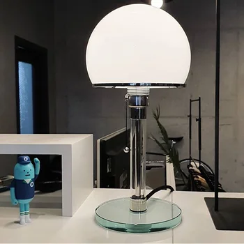 Датская настольная лампа Bauhaus в скандинавском стиле, простая прикроватная лампа для спальни 10