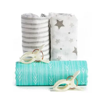 Детское бамбуковое муслиновое пеленальное одеяло в морском стиле из хлопка для младенцев, лучшее органическое постельное белье, Банное полотенце для новорожденных, одеяло для сна 3