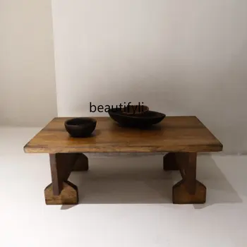 Дизайнерский B & B Для Отдыха в стиле Ретро, Чайный Столик с Татами, Приставной Столик Из Массива Дерева, Мебель Для гостиной в Китайском стиле 12