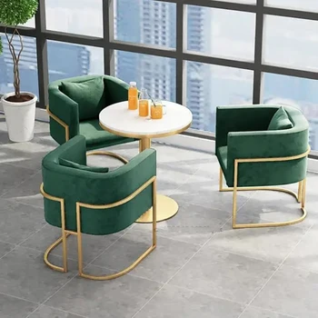 Дизайнерское кресло со спинкой Nordic для гостиной, Роскошная спальня, кресло для грима, гостиная Muebles De Cocina Nordic Furniture GM 10