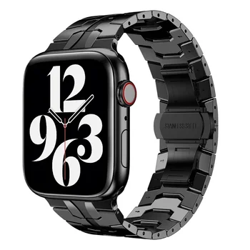Для Apple Watch 7se Новый Металлический Ремешок Lron Man Из Нержавеющей Стали Для Apple iwatch 8 7 6 5 4 3 2 45 мм 44 мм 42 мм 49 мм Браслет 3