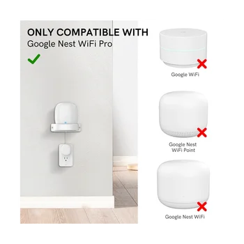 Для Google Nest WiFi Pro Настенный Монтажный Кронштейн Интеллектуальный Динамик Настенный Кронштейн Для хранения, 1 шт. 3