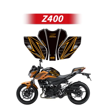 Для KAWASAKI Z400 Наклейки с рисунком в области топливного бака Наборы аксессуаров для мотоциклов, декоративные и защитные наклейки 10