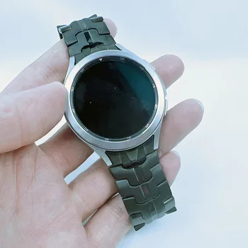 Для Samsung Galaxy Watch 4 40 мм железный человек ремешок для смарт-часов из нержавеющей стали водонепроницаемые металлические часы 4 классические 42 мм ремешок для часов ремень 15