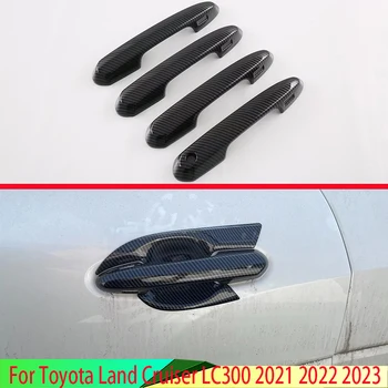 Для Toyota Land Cruiser LC300 2021 2022 2023 ABS Хромированная Крышка Дверной Ручки С Умным Замком Для Замочной Скважины Отделка Молдингом 6