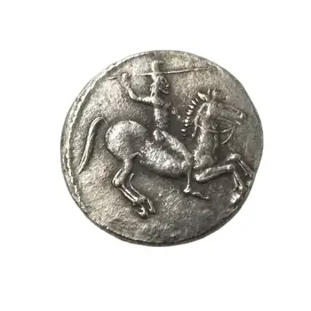 Древнегреческие монеты Латунь с посеребрением Антикварные копии декоративных поделок Тип 3408 12