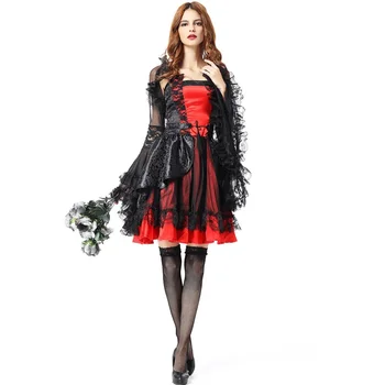 Женский костюм Королевы вампиров Fantasia для взрослых, карнавальное представление сексуальной ведьмы, косплей, нарядное вечернее платье, униформа вампира 2