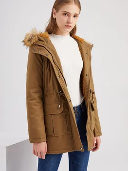 Женское длинное флисовое пальто с мехом, большие размеры, Толстые женские куртки, Одежда с капюшоном, зимние пальто, парки с перьями, зима 13