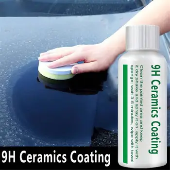 Жидкое керамическое покрытие для автомобиля 9H, Гидрофобное покрытие стекла, средство для окисления гидрофобного покрытия, Полироль, Защитные принадлежности для автомобиля