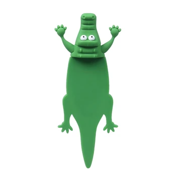 Забавная Раздавленная Животная Закладка Noctilucence Light Alligator Закладки Для Детей Девочек Мальчиков Мужчин Женщин Простые В Использовании Около 49x120 мм 19