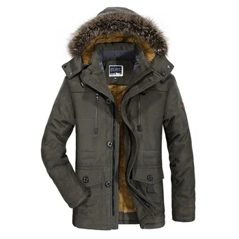 Зимняя универсальная мужская одежда 2023, утолщенное и утепленное пальто большого, среднего и длинного размера, популярное во внешней торговле 13