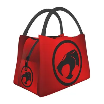 Изготовленные на заказ сумки для ланча Thundercats Для мужчин и женщин, теплые ланч-боксы с кулером, изолированные ланч-боксы для работы, пикника или путешествий 7