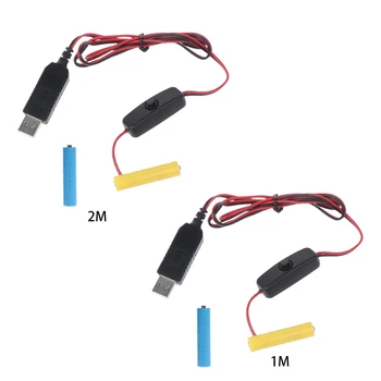 Источник питания USB 3V AAA Замените 2шт Батареек AAA для Часов Holiday Lights Fan LED на 3