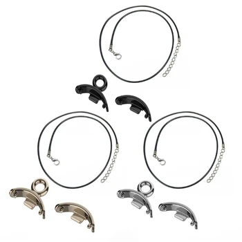 Кожаное веревочное ожерелье, подходящее для Mi-Band 8, цепочка с подвеской, пряжка, подвесная металлическая цепочка, шейный браслет, ремешок, браслет-браслет 11