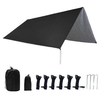 Комплект брезента для палатки Дождевик для кемпинга Гамак от дождя и солнца Водонепроницаемый для домашнего хозяйства/Campig Outdoor 18