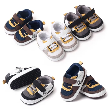 Кроссовки для малышей, повседневные милые детские туфли на плоской подошве, дышащая сетчатая детская обувь для прогулок для новорожденных девочек и мальчиков 11