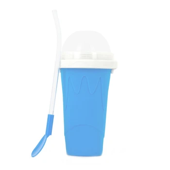 Летняя прозрачная красная силиконовая чашка для смузи, добавь одну щепотку в чашку для льда, чашку для быстрого охлаждения. 13