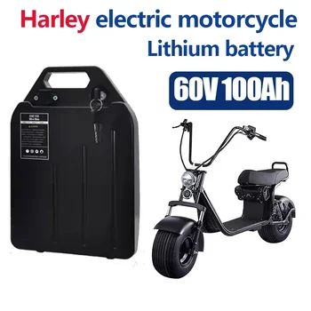 Литиевая батарея электромобиля Harley водонепроницаемая Батарея 18650 60V 100Ah для двухколесного Складного электрического скутера citycoco 15