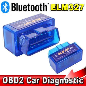 Мини Bluetooth ELM327 V2.1 Автоматический OBD Сканер Считыватель кода Инструмент Диагностики Автомобиля Super ELM 327 Для Протоколов Android OBDII 17