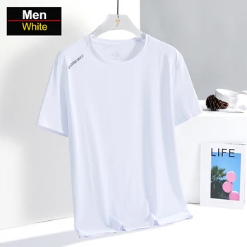 Мужская быстросохнущая футболка для пеших прогулок, Женские футболки для бега, рыбалки, Мягкая эластичность, короткая рубашка для занятий спортом на открытом воздухе, Большой размер Унисекс 2