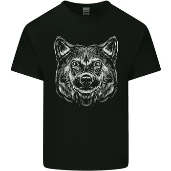 Мужская хлопковая футболка с рисунком собаки Шиба. 13