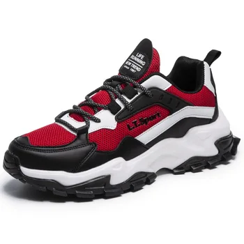 Мужские массивные кроссовки на платформе, Осенне-зимняя спортивная обувь большого размера, Модные дизайнерские кроссовки, повседневные кроссовки для бега Tenis Masculino 11