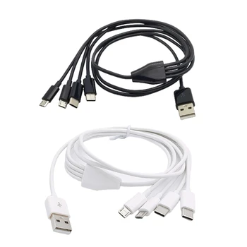 Мультикабель для зарядки, мульти USB, универсальный кабель для зарядки телефона, широкая совместимость с кабелями для зарядки USB Type C и Micro USB 17