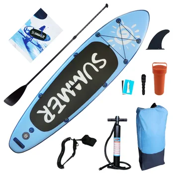 Надувная доска для серфинга SUP paddle board для начинающих, стоячая доска для катания на водных лыжах, наружная портативная доска для серфинга 11