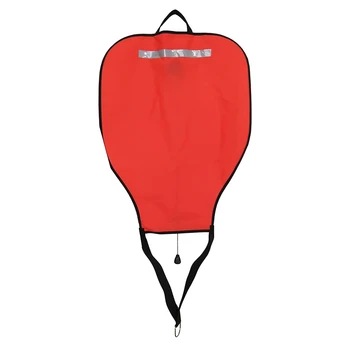 Нейлоновая подъемная сумка для подводного плавания с аквалангом, видимая плавучая сумка с открытым дном, Спасательный мешок с плавучим буем (красный) 10