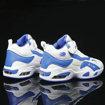 Новая детская спортивная обувь для баскетбола, дышащая студенческая обувь из сетчатого материала со средним верхом, детские теннисные кроссовки для бега на воздушной подушке 6