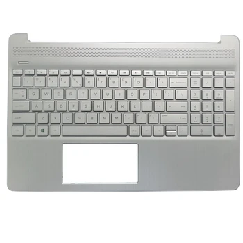 НОВАЯ клавиатура США для HP 15-DY 15T-DY 15-EF 15S-EQ TPN-Q222 Подставка для рук для ноутбука США Верхний корпус Серебристый Корпус компьютера L60341-001 1