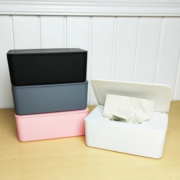 Новая пластиковая коробка для салфеток, держатель для влажных салфеток, Салфетки, Коробка для хранения салфеток, Диспенсер для бумажных полотенец, Органайзер для домашних салфеток 2