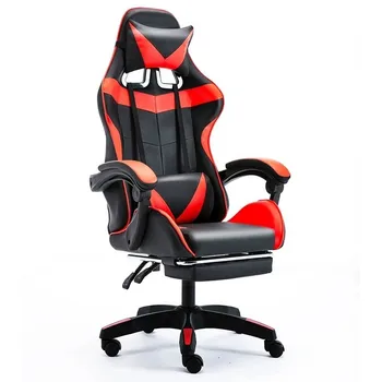 Новое игровое кресло с гибкой выдвижной латексной подушкой, откидывающееся на 135 ° сиденье для кибер-кафе, офис, Досуг, соревнования на открытом воздухе 5