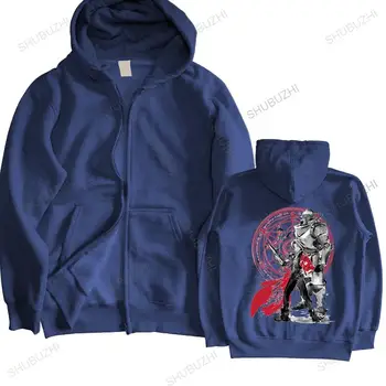 новоприбывшее пальто мужская брендовая толстовка с капюшоном из японского аниме Fullmetal Alchemist Brothers забавный пуловер осень зима толстовка с капюшоном 6
