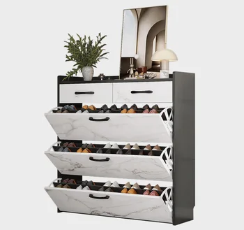 Новый дизайн современный деревянный шкаф для хранения обуви высокого качества деревянный шкаф для обуви 18