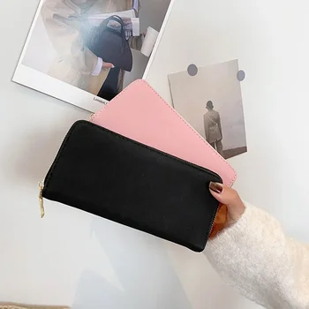 Новый модный тренд, длинный женский кошелек, карманная сумка для нескольких карт, карманный кошелек для мобильного телефона 18