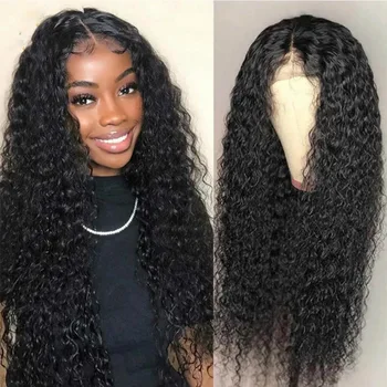 Новый парик для женщин, модные африканские локоны с пробором, длинные вьющиеся волосы, кукурузная химическая завивка, синтетический высокотемпературный шелковый парик, головной убор 1