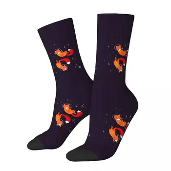 Носки Space Foxes, супер мягкие чулки Harajuku, всесезонные носки, Аксессуары для мужских и женских подарков 5