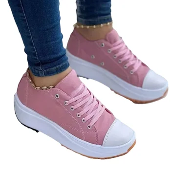 Обувь на платформе для Женщин, Кроссовки, Женская Обувь, Женская Парусиновая Теннисная Женская Обувь На Массивной шнуровке, Zapatillas Mujer Tenis Feminino 5