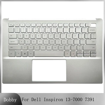 Оригинальная Новинка для Dell Inspiron 13-7000 7391 0RKN9J Замена Подставки Для Рук Ноутбука Верхняя Крышка Верхний Корпус Клавиатура С Подсветкой Серебристого Цвета 5