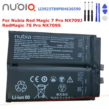 Оригинальный 7,78В 2500 мАч LI3923T89P8H636590 Новый Аккумулятор Для Мобильного Телефона ZTE Nubia Red Magic 7 Pro NX709J/RedMagic 7S Pro NX709S 10