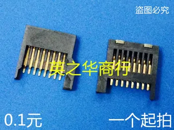 оригинальный новый цельнопластиковый простой держатель для карт 8P micro SD держатель для карт памяти кард-ридер цельнопластиковый слот для карт 10