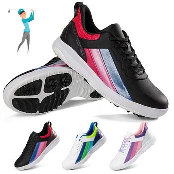 Пара туфель для гольфа, Новые туфли для гольфа с противоскользящим захватом, спортивная обувь на открытом воздухе, модная красочная повседневная обувь, дышащая 8