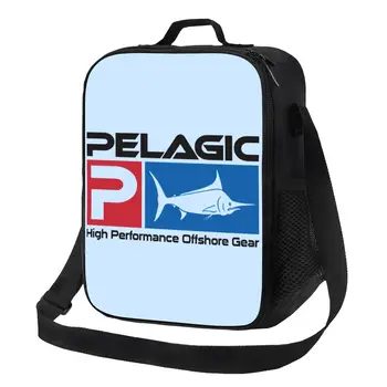 Пелагическая рыбалка, изолированная сумка для ланча для женщин, подарок рыбака, термоохладитель, коробка для бенто для детей, школьников 6