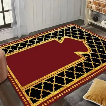 Переносные молитвенные коврики для Фестиваля ислама, Мусульманские ковры для гостиной, дверной коврик, Декор спальни, Нескользящий коврик для стула, Коврики для пола в ванной 10