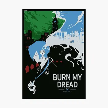 Плакат Burn My Dread, подставка для бутылок с водой, мультяшные украшения для комнаты, автомобиля, аниме, декор для гостиной, забавный принт на стене 8