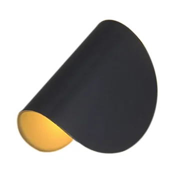 Поворотный настенный светильник в корпусе из черного кованого железа, современный простой настенный светильник для спальни (теплый свет) 2
