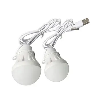 Портативная USB светодиодная лампа 3 Вт Светодиодная лампа 5 В Книжные фонари Энергосберегающая Аварийная лампа для кемпинга на открытом воздухе Лампа для чтения в помещении 2