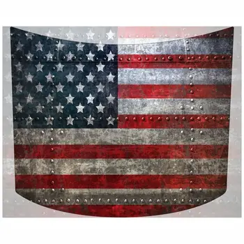 Потрепанный капюшон с американским флагом, патриотическая виниловая графика, затемняющая наклейка, камуфляж H093 13