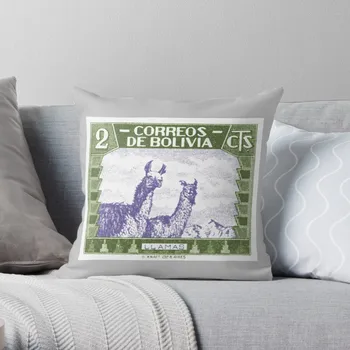 Почтовая марка 1939 года с боливийскими ламами, наволочка для подушки, чехол для подушки из полиэстера, чехол для дивана, декор домашнего автокресла 3